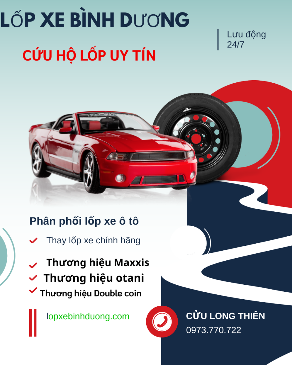 Vá Lốp Xe Lưu Động 24/24 Đường Mỹ Phước Tân Vạn